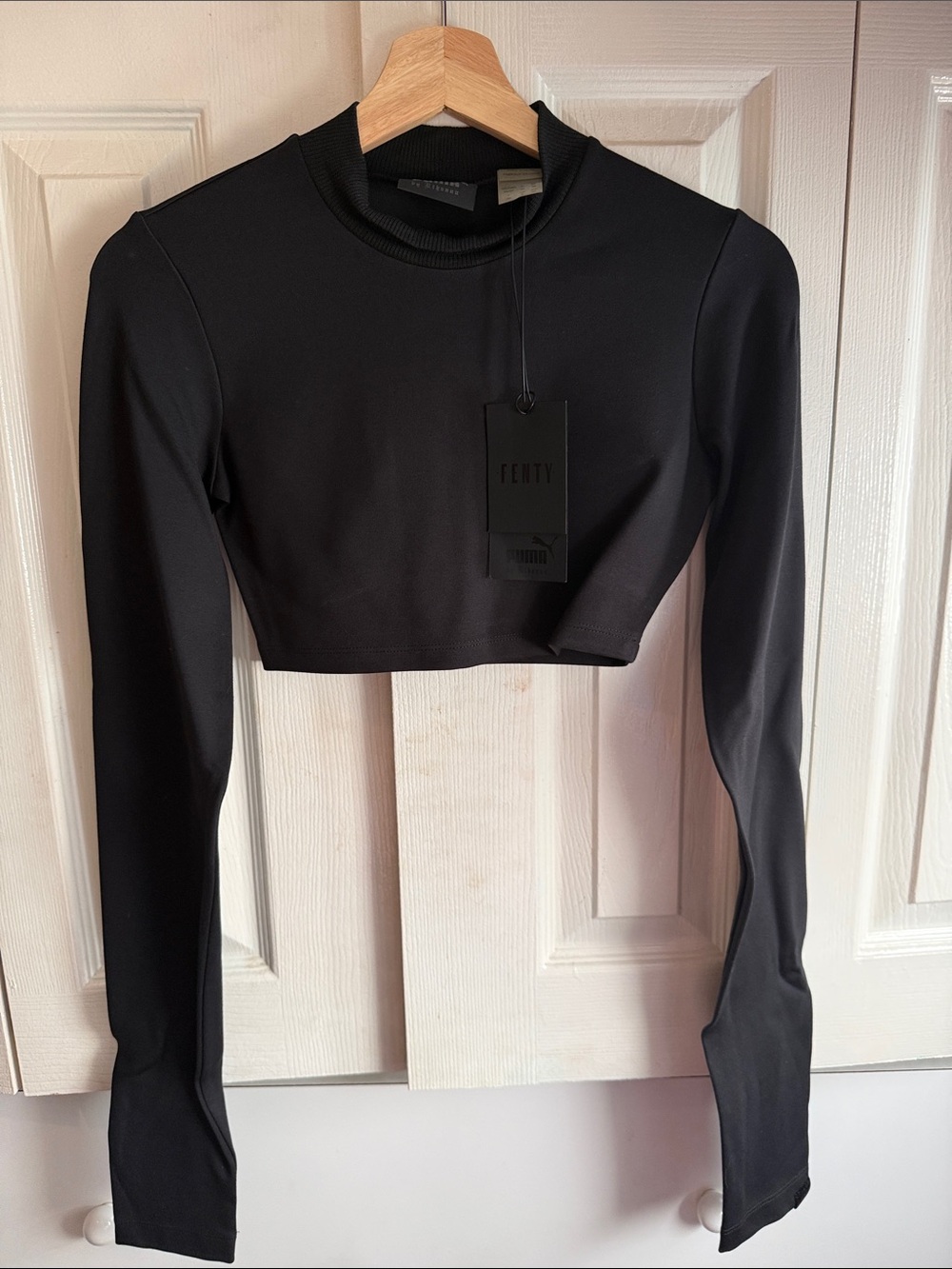 PUMA x FENTY Rihanna Cropped Mock Neck Top XS NWT